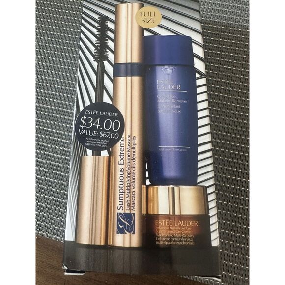 Estee Lauder Eye Seduction~ FULL size Mascara, Remover, Night Eye cream~ NEW! - Picture 2 of 4